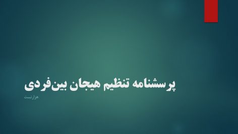 پرسشنامه تنظیم هیجان بین‌فردی (IERQ)